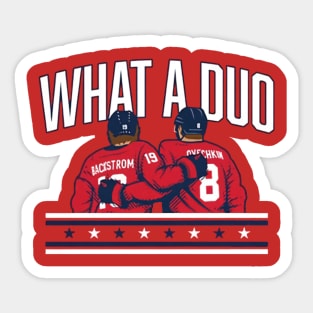 Alexander Ovechkin & Nicklas Bäckström What A Duo Sticker